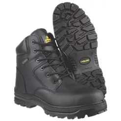 Budget ⭐ Amblers FS006C Metal Free Safety 🥾 Boots Black Size 4 👏 -Amblers Workwear Sales Store 1757F A2