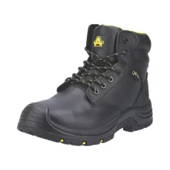 Coupon 🎁 Amblers AS303C Metal Free Safety 🥾 Boots Black Size 10 🎉 -Amblers Workwear Sales Store 236JV A1