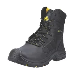 Budget ✔️ Amblers AS350C Metal Free Safety 🥾 Boots Black Size 7 ⌛ -Amblers Workwear Sales Store 323JV A1