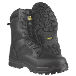 Cheap 👏 Amblers FS009C Metal Free Safety 🥾 Boots Black Size 10 ✔️ -Amblers Workwear Sales Store 4335F A2