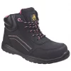 Flash Sale 😀 Amblers Lydia Metal Free Ladies Safety 🥾 Boots Black / Pink Size 4 🛒