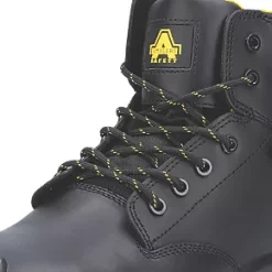 Cheap 💯 Amblers AS303C Metal Free Safety 🥾 Boots Black Size 8 🎁 -Amblers Workwear Sales Store 755JV A3